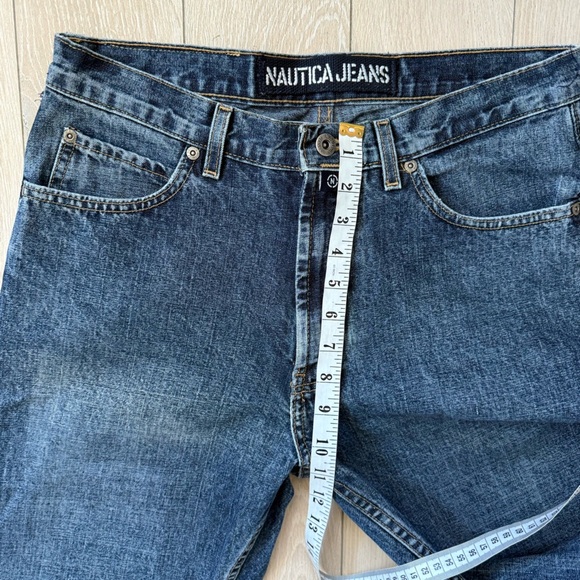 Vintage Nautica Men's Dark Denim Straight Jeans Size 30 Made in USA - Picture 7 of 13